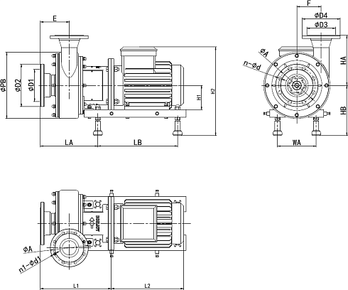Высокорасходный центробежный насос MLX-150-7