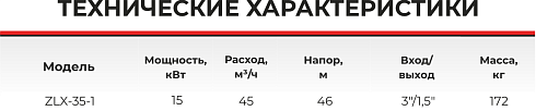 Насос самовсасывающий центробежный ZLX-35-1-8
