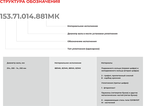 Торцевое уплотнение 153.71.100.821МК в Казани фото